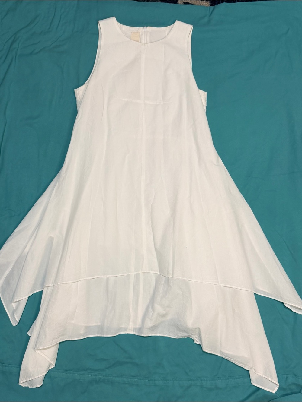 Forme d’Expression Factory of Faith Dress 40 White Cotton Asymmetrical Italy